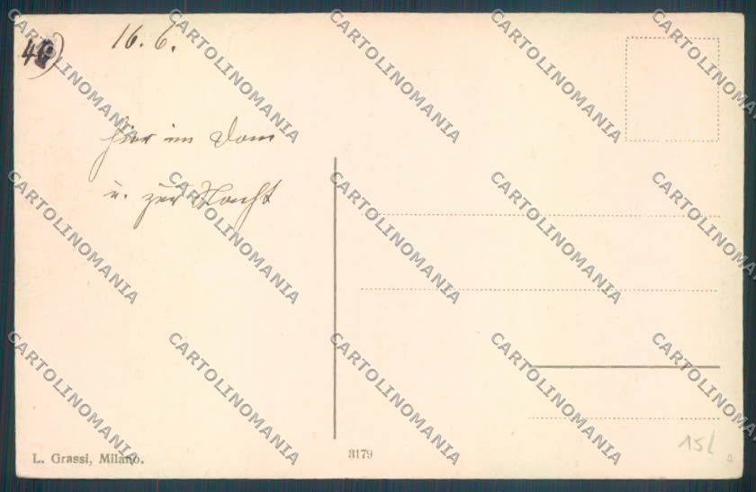 Como Ossuccio Isola Comacina cartolina ZQ1910 – retro