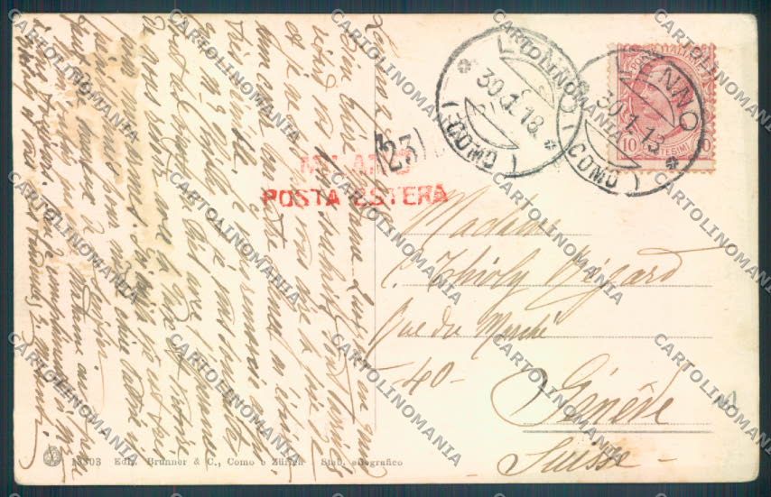 Como Sala Comacina cartolina ZQ1913 – retro