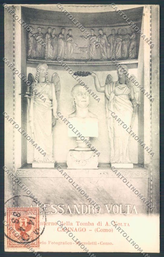 Como Camnago Volta Tomba Volta cartolina ZQ1914 – fronte