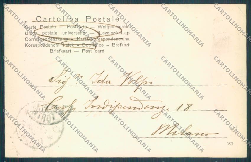Como Camnago Volta Tomba Volta cartolina ZQ1914 – retro