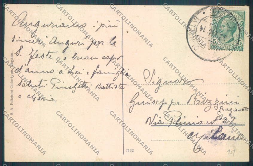 Como Castiglione d'Intelvi cartolina ZQ1929 – retro