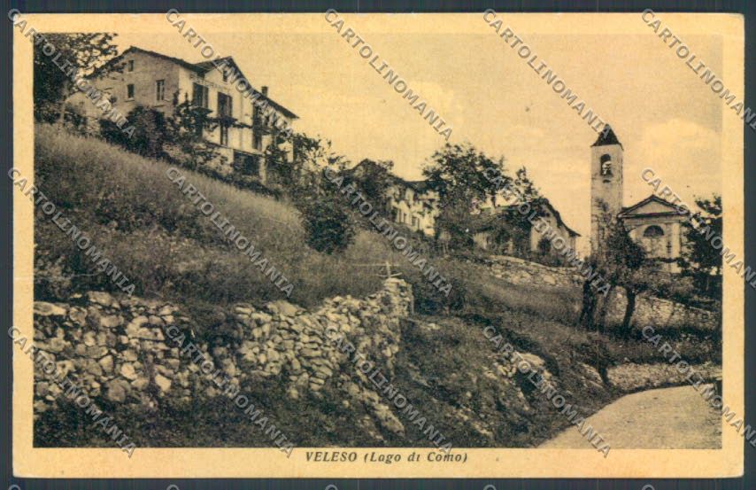 Como Veleso cartolina ZQ1937 – fronte