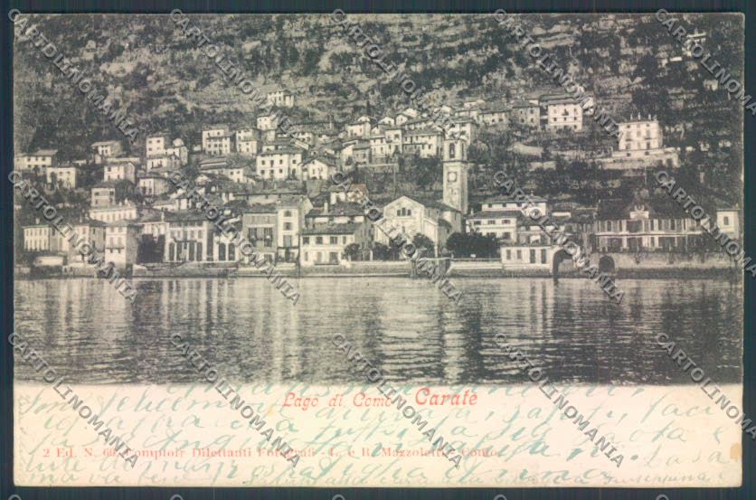 Como Carate cartolina ZQ1950 – fronte