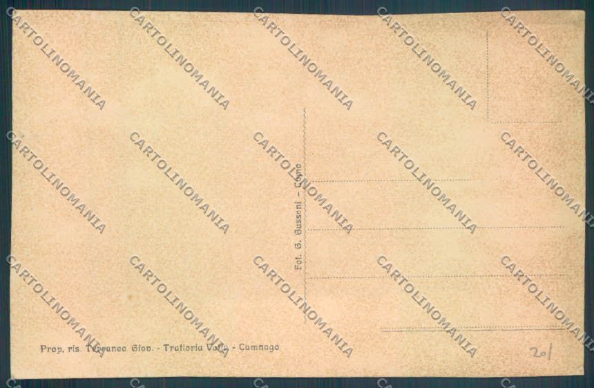 Como Camnago Volta cartolina ZQ1986 – retro
