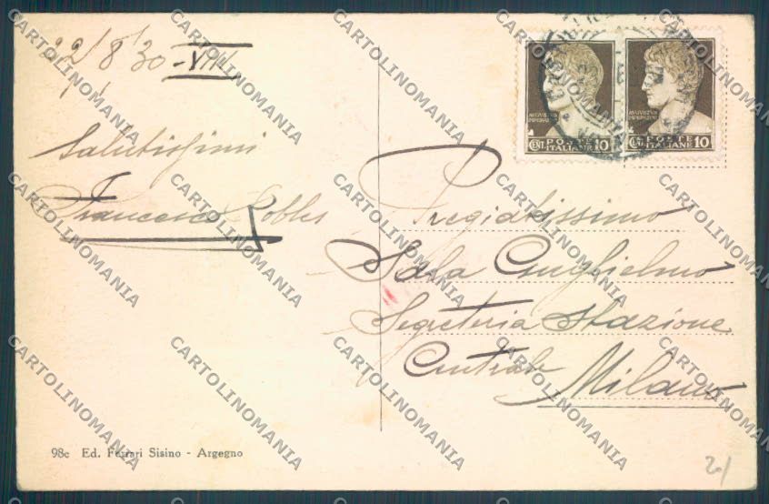 Como Schignano Sasso Gordona cartolina ZQ1992 – retro