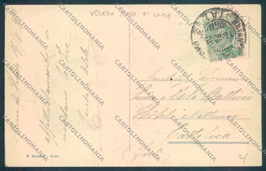 Como Veleso Erno cartolina ZQ2008 – retro