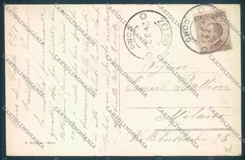 Como Veleso Erno cartolina ZQ2010 – retro