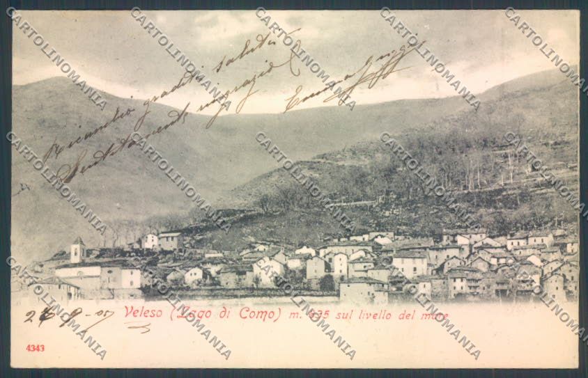 Como Veleso cartolina ZQ2019 – fronte