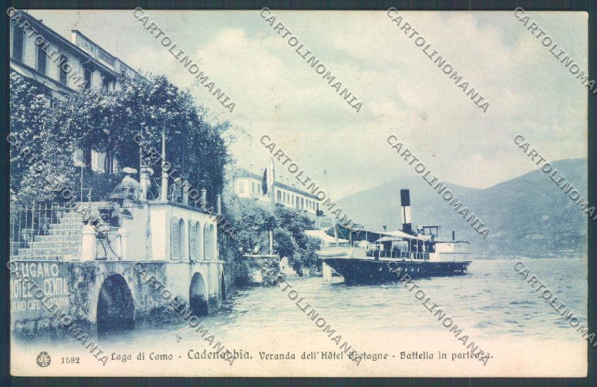 Como Griante Cadenabbia Battello cartolina ZQ2025 – fronte