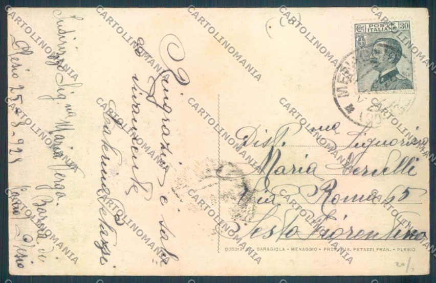 Como Plesio cartolina ZQ2046 – retro
