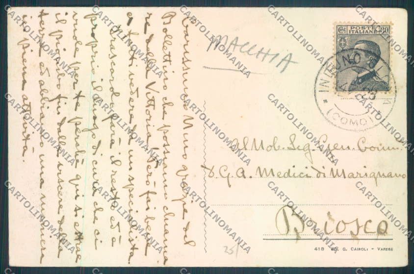 Varese Induno Olona MACCHIA cartolina ZQ2073 – retro