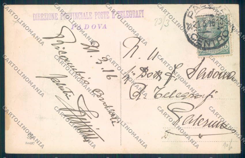 Padova Città Poste cartolina ZQ2108 – retro