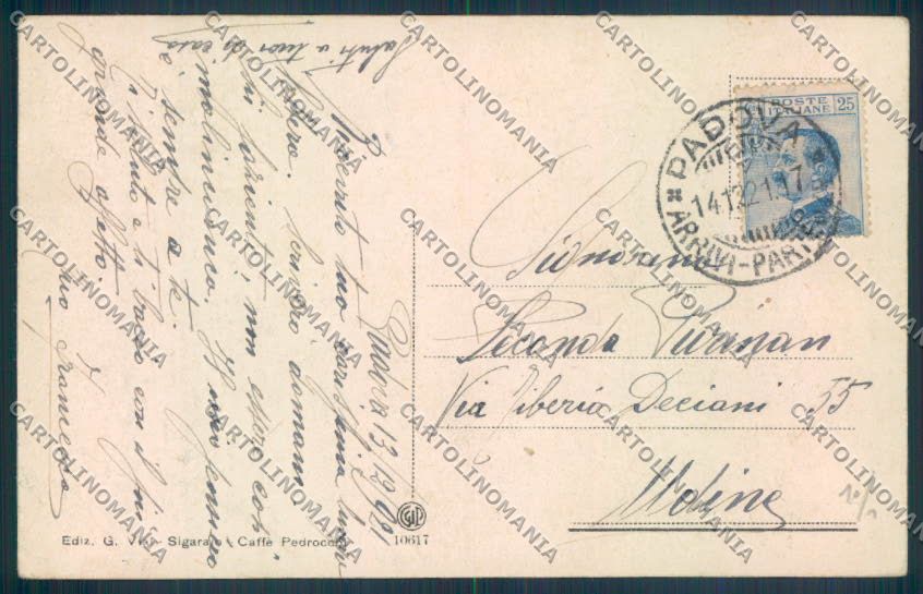 Padova Città Pedrocchi cartolina ZQ2116 – retro