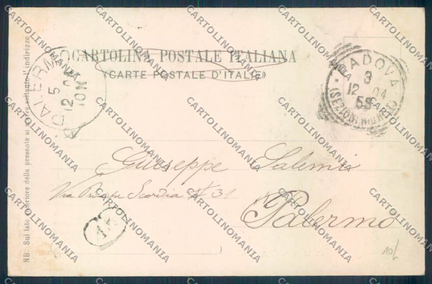 Padova Città Università cartolina ZQ2134 – retro