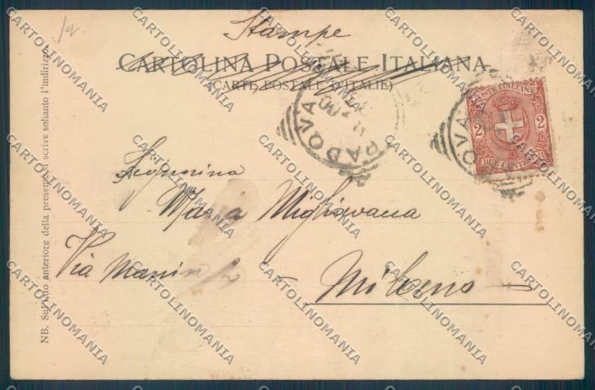 Padova Città Orologio cartolina ZQ2143 – retro