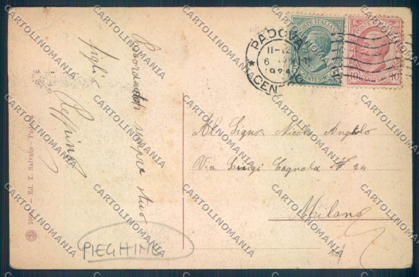 Padova Città Giotto PIEGHINE cartolina ZQ2190 – retro