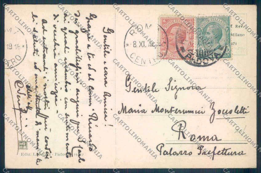 Padova Città cartolina ZQ2206 – retro