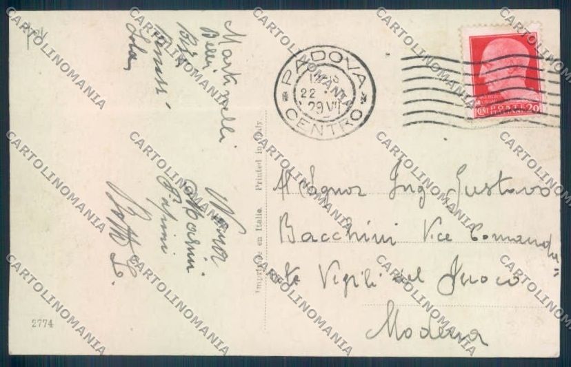 Padova Città Poste Foto cartolina ZQ2224 – retro