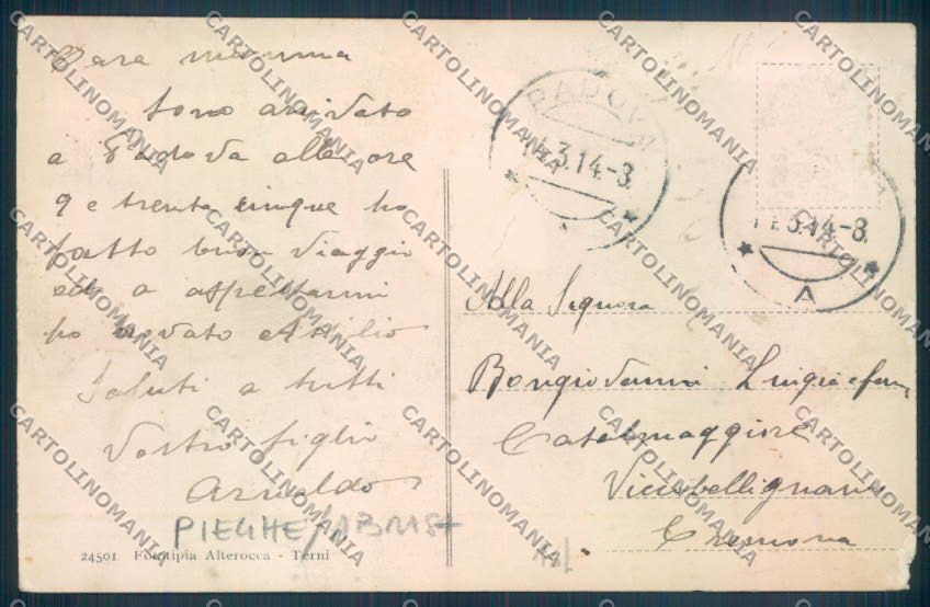 Padova Città Tram PIEGHE ABRASA cartolina ZQ2238 – retro