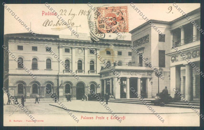 Padova Città Poste Pedrocchi ABRASA cartolina ZQ2249 – fronte