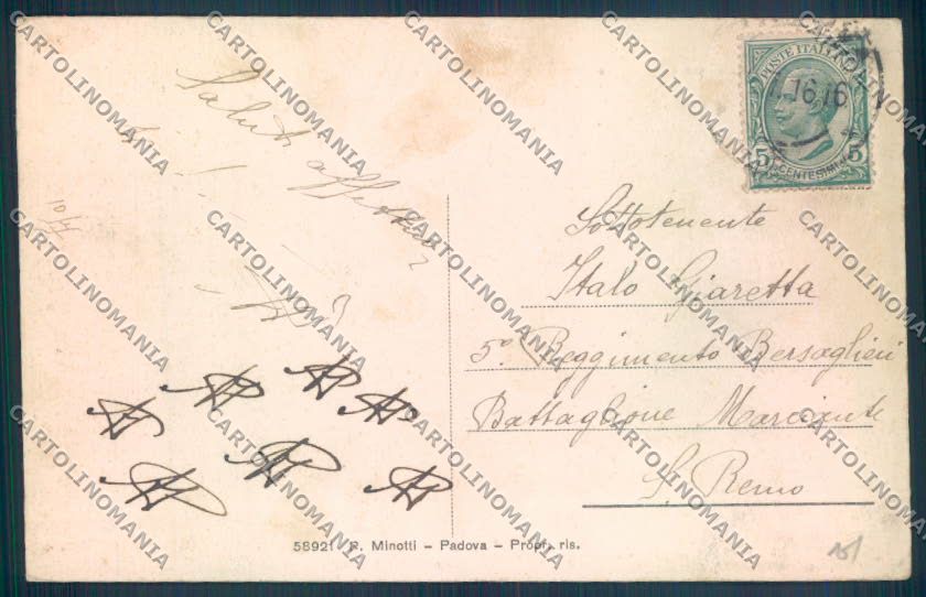Padova Città Poste cartolina ZQ2262 – retro