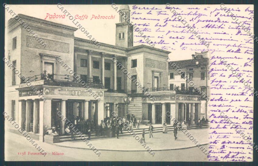 Padova Città Pedrocchi PIEGA cartolina ZQ2265 – fronte