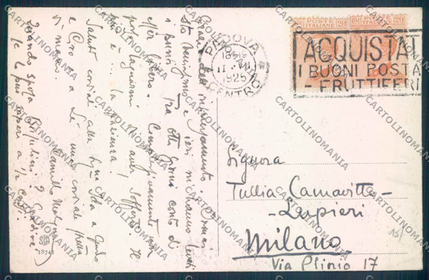 Padova Città Pedrocchi cartolina ZQ2267 – retro