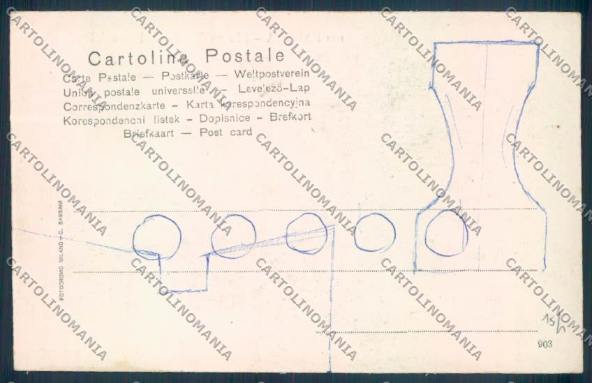Padova Città Mercato cartolina ZQ2275 – retro