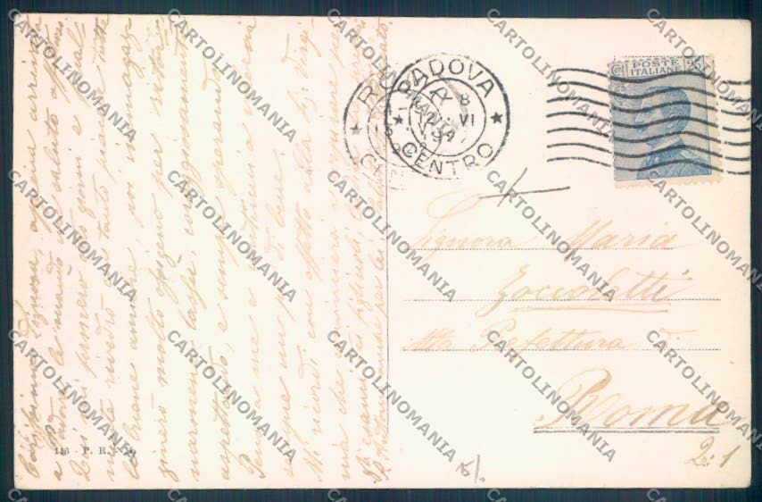 Padova Città Osservatorio Astronomico cartolina ZQ2289 – retro