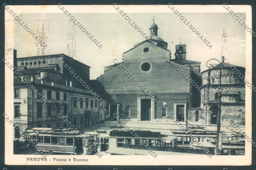 Padova Città Tram PIEGHE cartolina ZQ2365 – fronte