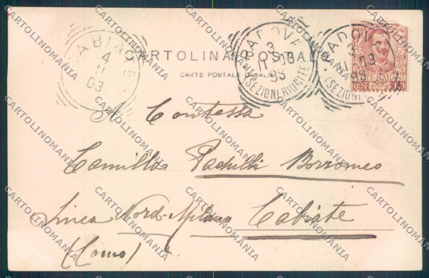 Padova Città Università cartolina ZQ2371 – retro