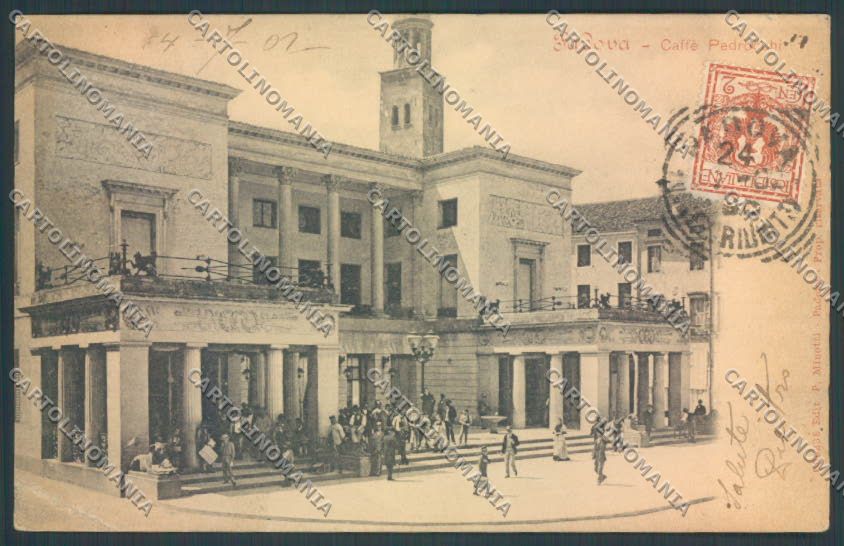 Padova Città Pedrocchi PIEGA cartolina ZQ2382 – fronte