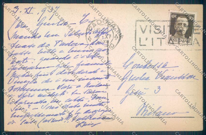 Padova Città Università cartolina ZQ2397 – retro