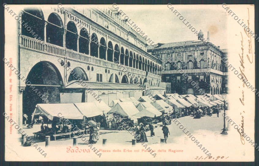 Padova Città Mercato PIEGA cartolina ZQ2404 – fronte