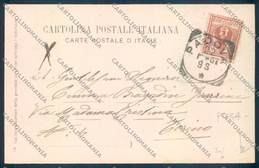Padova Città Mercato PIEGA cartolina ZQ2404 – retro