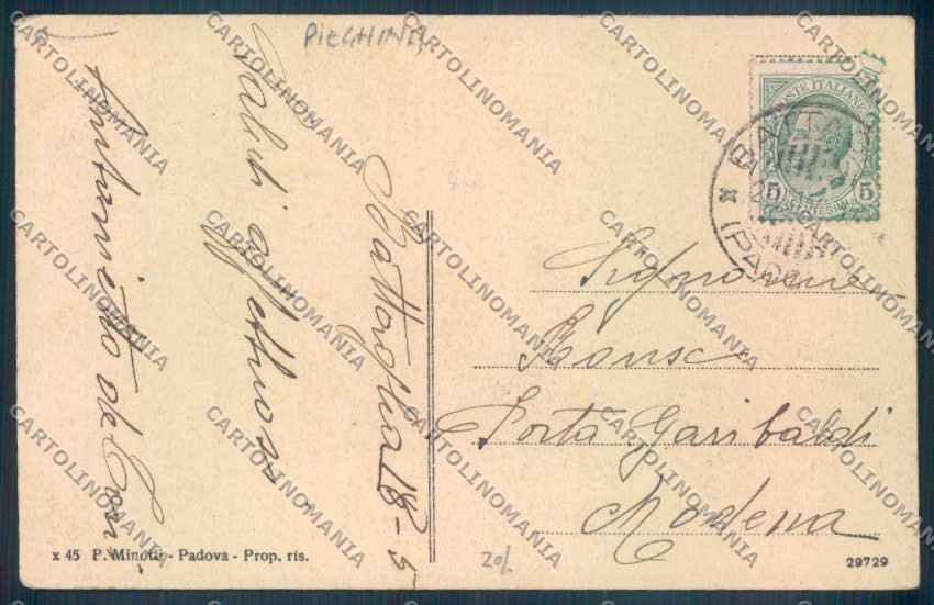 Padova Città Petrarca PIEGHINA cartolina ZQ2424 – retro