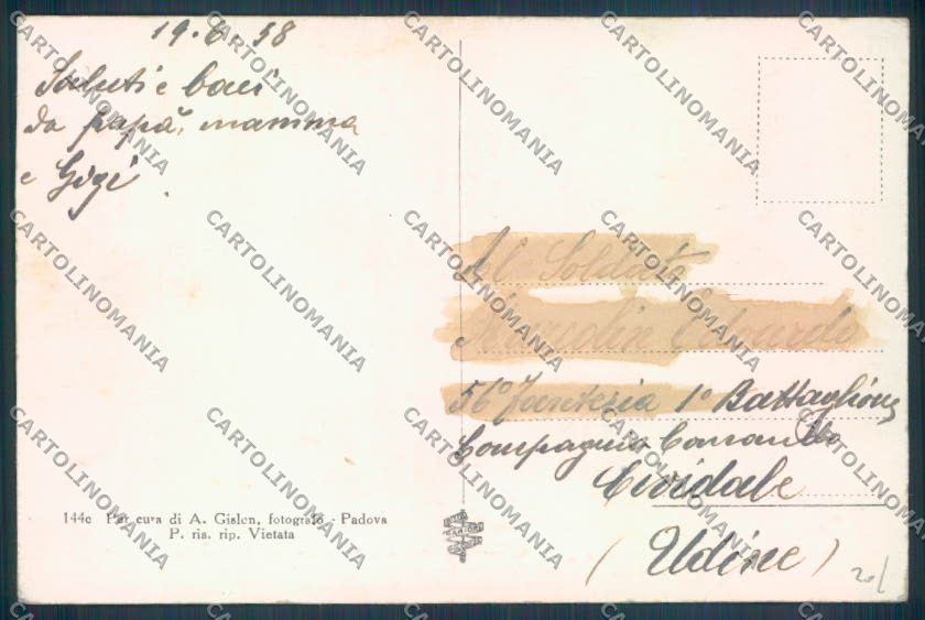 Padova Città Armistizio Mandria cartolina ZQ2427 – retro