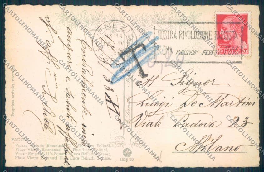 Padova Città cartolina ZQ2441 – retro