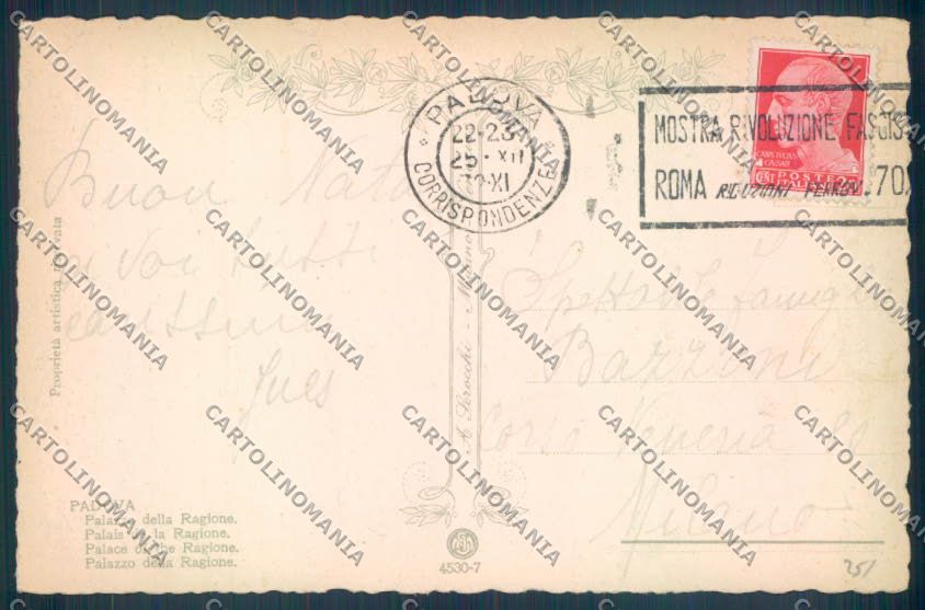 Padova Città Mercato cartolina ZQ2449 – retro
