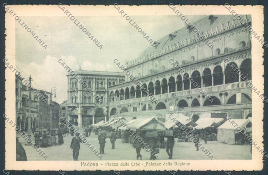 Padova Città Mercato PIEGHE cartolina ZQ2451 – fronte