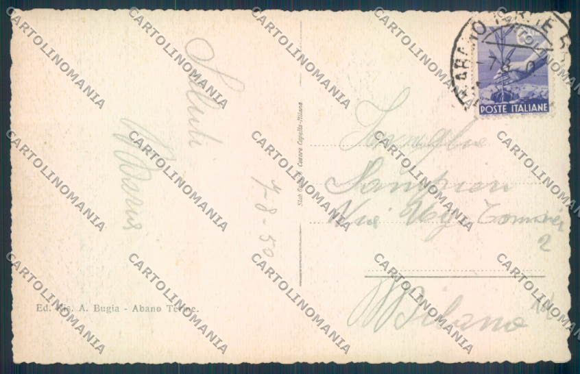 Padova Abano Terme cartolina ZQ2470 – retro
