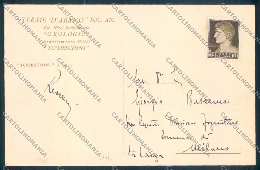 Padova Abano Terme cartolina ZQ2472 – retro