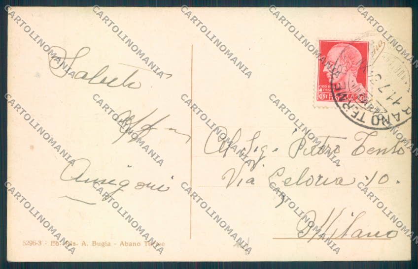 Padova Abano Terme cartolina ZQ2480 – retro