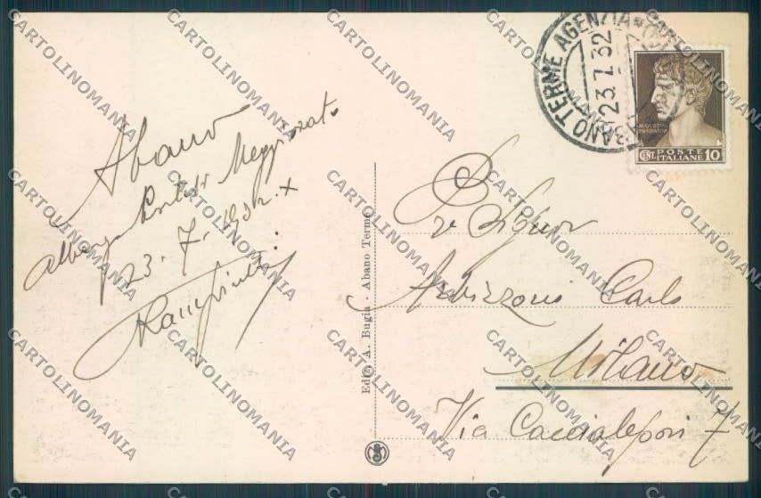 Padova Abano Terme cartolina ZQ2487 – retro