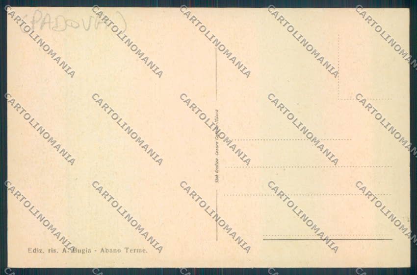 Padova Abano Terme cartolina ZQ2493 – retro