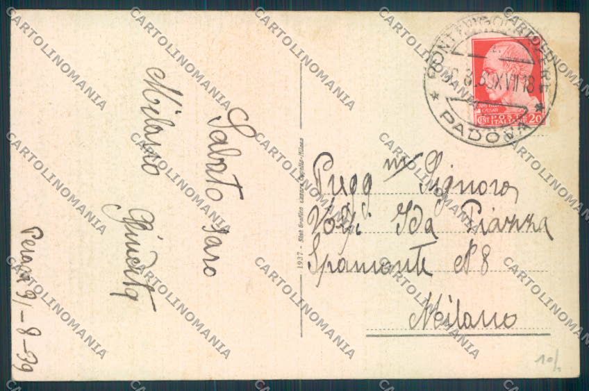 Padova Abano Terme cartolina ZQ2498 – retro