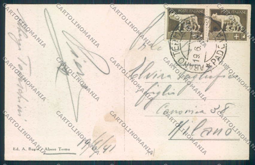 Padova Abano Terme cartolina ZQ2500 – retro