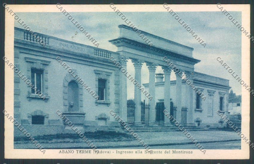 Padova Abano Terme PIEGA cartolina ZQ2501 – fronte