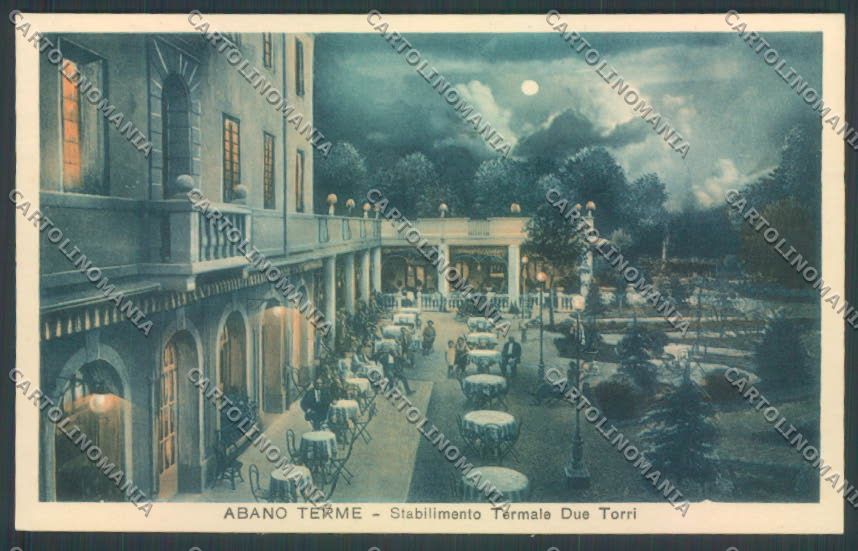 Padova Abano Terme Chiaro di Luna cartolina ZQ2506 – fronte