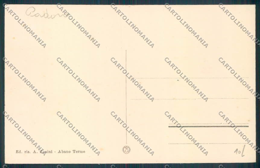Padova Abano Terme Chiaro di Luna cartolina ZQ2506 – retro